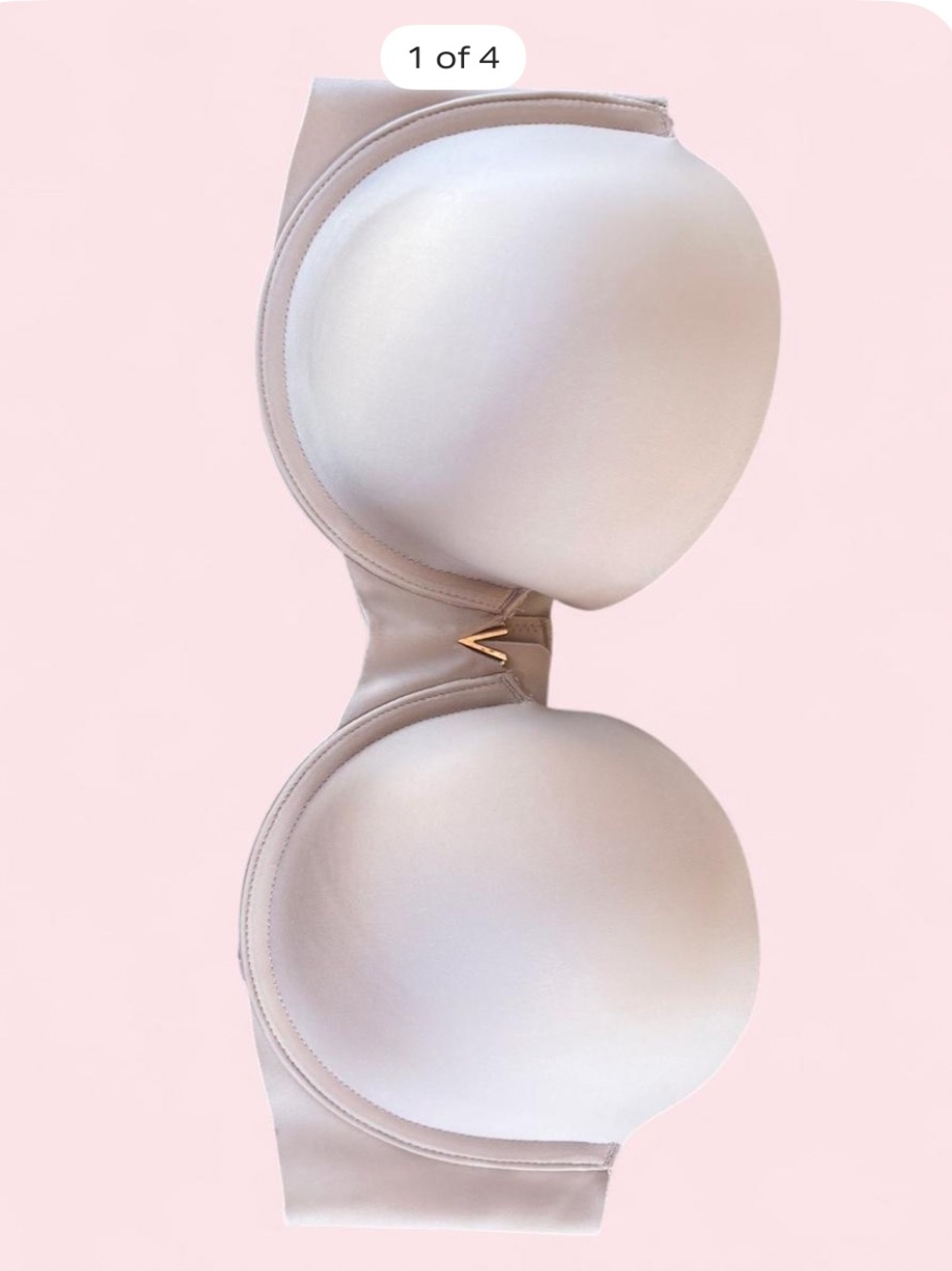 Victoria's Secret Nude/White Strapless T-Shirt Bra